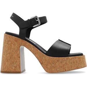 Stella McCartney, Dames, Schoenen, Zwart, Maat: 39 EU Leer,