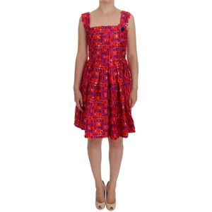 Dolce & Gabbana - A-lijn Jurk - Roze - Boven de Knie