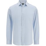 Boggi Milano, Heren, Overhemden, Blauw, Maat: S Jersey,