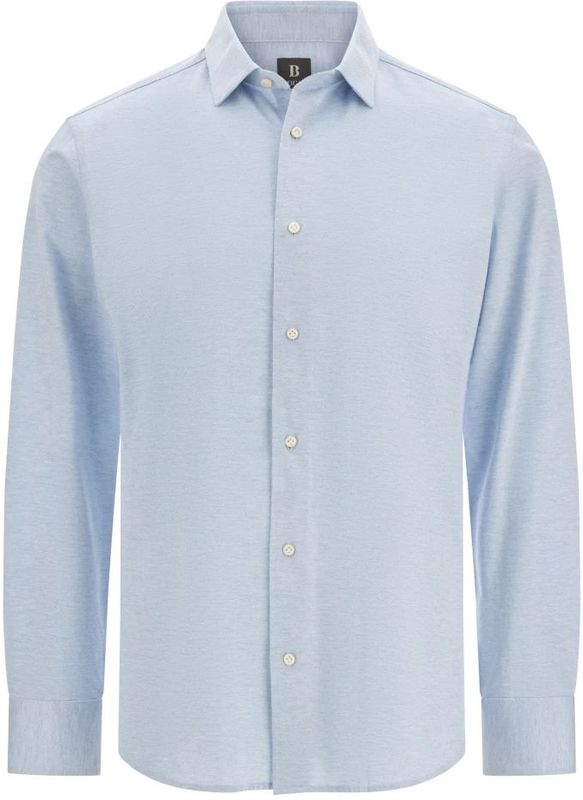 Boggi Milano, Heren, Overhemden, Blauw, Maat: S Jersey,