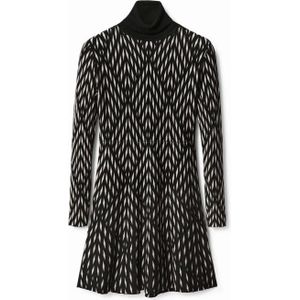 Desigual, Dames, Jurken, Zwart, Maat: XS Viscose,