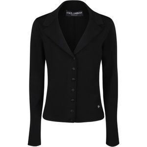 Dolce & Gabbana - Logo Vest - Zwart - Dames - Getailleerde Pasvorm