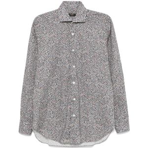 Barba, Heren, Overhemden, Veelkleurig, Maat: L Katoen,