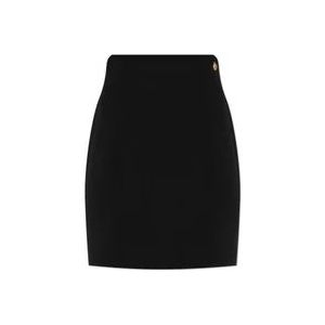 Balmain Rok met logo , Black , Dames , Maat: XS