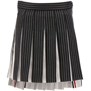 Thom Browne, Dames, Rokken, Zwart, Maat: S