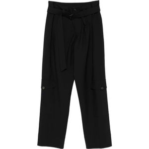 Brunello Cucinelli, Dames, Broeken, Zwart, Maat: 2XS