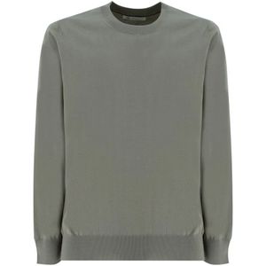 Brunello Cucinelli, Heren, Truien, Groen, Maat: 3XL Katoen,