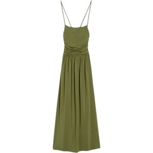 Weekend Max Mara, Dames, Jurken, Groen, Maat: M Jersey,