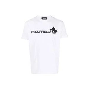 Dsquared2 T-Hemden , White , Heren , Maat: XL