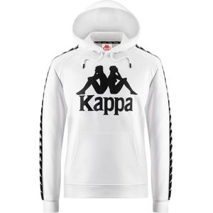 Kappa, Heren, Sweatshirts & Hoodies, Wit, Maat: XL Katoen,