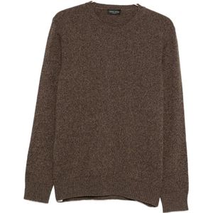 Roberto Collina, Heren, Truien, Bruin, Maat: L Wol,