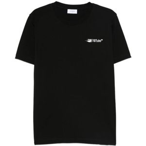 Off White, Heren, Tops, Zwart, Maat: M