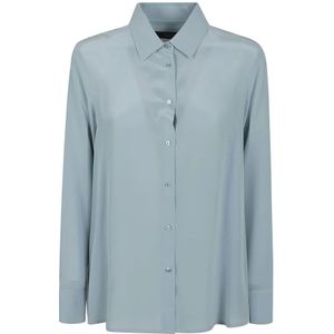 Weekend Max Mara, Dames, Blouses & Shirts, Groen, Maat: S Zijde,