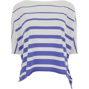 Liviana Conti, Dames, Blouses & Shirts, Wit, Maat: S Katoen,