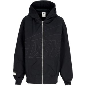 Nike Zwarte Oversized Dansjas Ripstop Stof , Black , Dames , Maat: XS