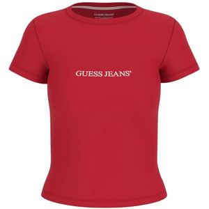 GUESS - Shirt - Rood/Wit - T-shirt