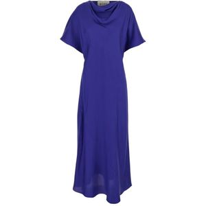 Róhe, Dames, Jurken, Blauw, Maat: S Zijde,