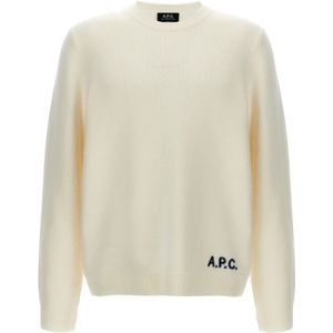 A.p.c. - Gebreide Trui - Beige - Wol