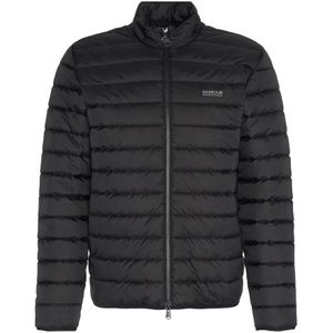 Barbour, Heren, Jassen, Zwart, Maat: S Leer,