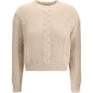 Max Mara Studio, Dames, Truien, Beige, Maat: XS Polyamide,