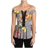 Dolce & Gabbana - Corset Top Blouse - Veelkleurig - Katoen