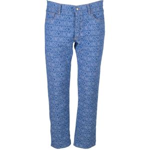 Moschino, Heren, Jeans, Blauw, Maat: M Denim,