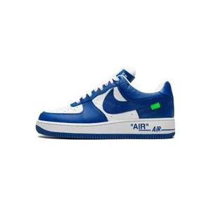 Nike Louis Vuitton White Royal Sneakers , Blue , Heren , Maat: 42 1/2 EU