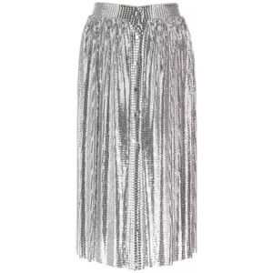 Rabanne, Dames, Rokken, Grijs, Maat: XS