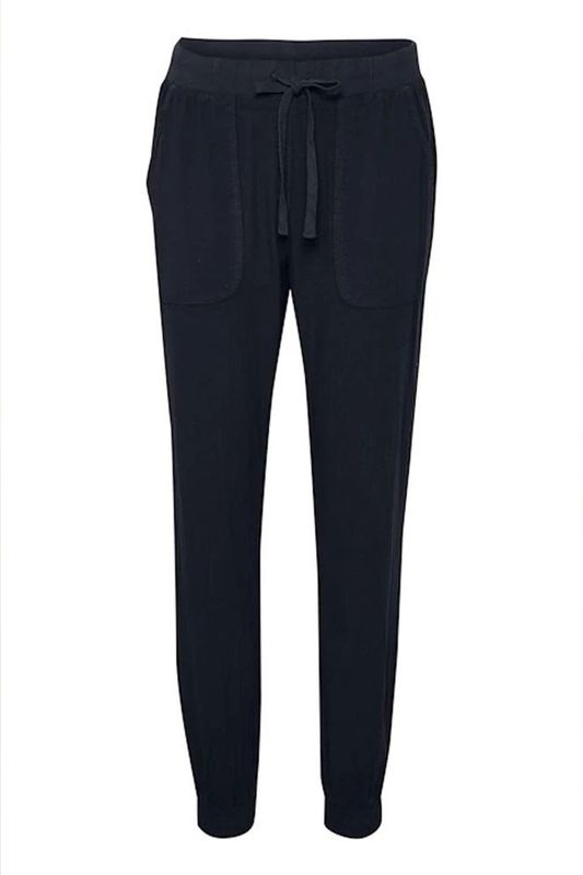Kaffe - Midnight Marine - Elastische Taille Broek - Blauw - Dames