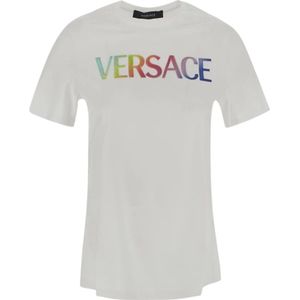 Versace T-Hemden , White , Dames , Maat: 2XS