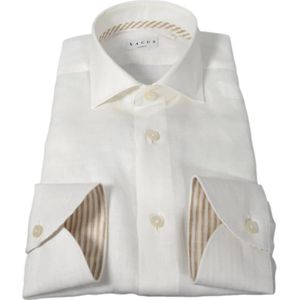 Xacus, Heren, Overhemden, Wit, Maat: XL Linnen,