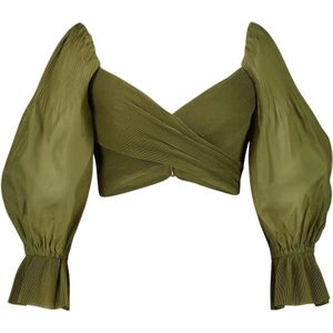 Zimmermann, Dames, Blouses & Shirts, Groen, Maat: S Katoen,