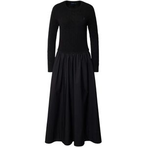 Polo Ralph Lauren - Midi-jurk - Lanawolmix met Kasjmier - Getailleerd Model