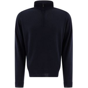 John Smedley, Heren, Truien, Blauw, Maat: 2XL Wol,