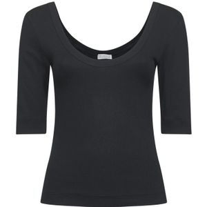 Brunello Cucinelli, Dames, Tops, Zwart, Maat: L Katoen,