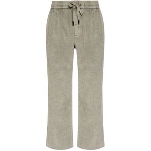 Dolce & Gabbana, Heren, Broeken, Grijs, Maat: S Katoen,