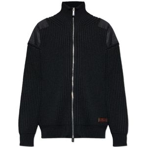 Dsquared2, Heren, Truien, Zwart, Maat: M Wol,