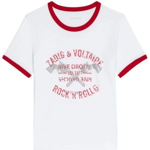 Zadig & Voltaire, Dames, Tops, Wit, Maat: XS