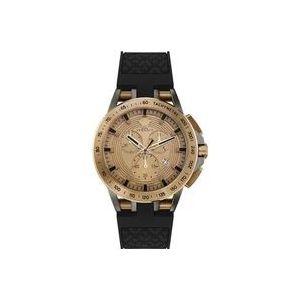 Versace Bronzen Siliconen Band Quartz Horloge , Yellow , Heren , Maat: ONE Size