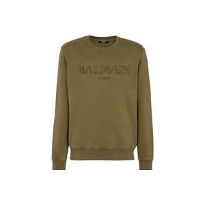 Balmain Vintage sweatshirt , Green , Heren , Maat: XL