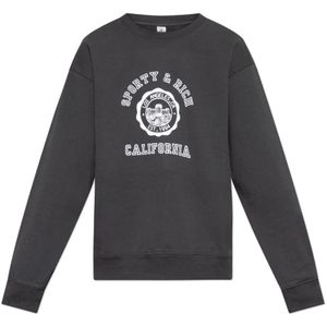 Sporty & Rich, unisex, Sweatshirts & Hoodies, Zwart, Maat: XS Katoen,