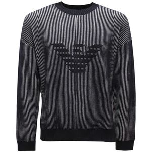 Armani, Heren, Truien, Blauw, Maat: L Wol,