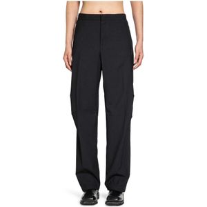 Herno, Dames, Broeken, Zwart, Maat: M