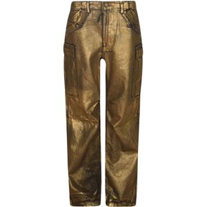 R13, Dames, Broeken, Bruin, Maat: W27