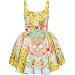 Philipp Plein, Dames, Jurken, Veelkleurig, Maat: S Poliester,