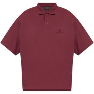 Balenciaga, Dames, Tops, Rood, Maat: M Katoen,