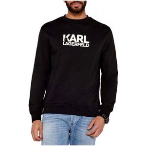 Karl Lagerfeld, Heren, Sweatshirts & Hoodies, Zwart, Maat: XS Katoen,