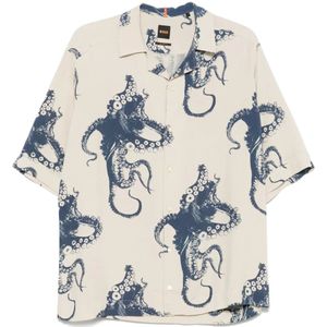 Hugo, Heren, Overhemden, Veelkleurig, Maat: XL Viscose,