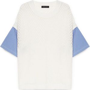 Fiorella Rubino, Dames, Truien, Wit, Maat: XS Katoen,