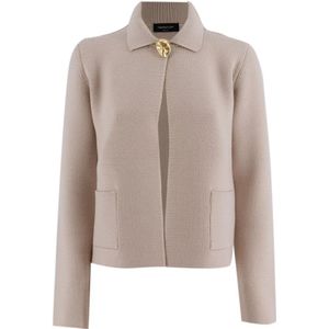 Fabiana Filippi, Dames, Truien, Beige, Maat: XS Wol,